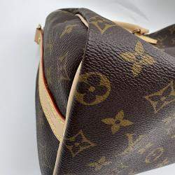 Pre Owned Louis Vuitton Speedy Bandouliere 25 Brown Monogram Canvas Shoulder Bag