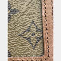 Pre Owned Louis Vuitton Dauphine Mini Shoulder Bag Coated Canvas And Leather Monogram Reverse Brown Beige