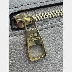 Pre Owned Louis Vuitton Tourterelle Monogram Empreinte Leather Pochette Metis East West Crossbody Bag