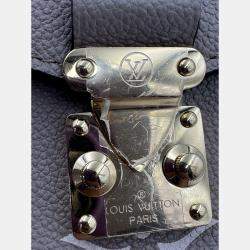 Pre Owned Louis Vuitton Tourterelle Monogram Empreinte Leather Pochette Metis East West Crossbody Bag