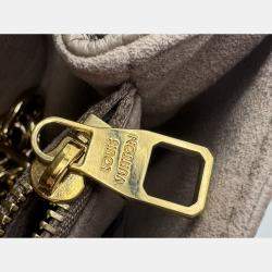 Pre Owned Louis Vuitton Tourterelle Monogram Empreinte Leather Pochette Metis East West Crossbody Bag