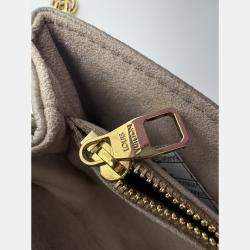 Pre Owned Louis Vuitton Tourterelle Monogram Empreinte Leather Pochette Metis East West Crossbody Bag