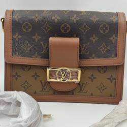 Pre Owned Louis Vuitton Monogram Reverse Dauphine MM Shoulder Bag