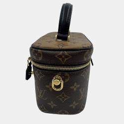 Pre Owned Louis Vuitton Vanity PM Monogram Reverse Canvas Leather Handbag