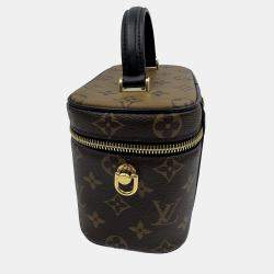 Pre Owned Louis Vuitton Vanity PM Monogram Reverse Canvas Leather Handbag
