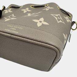 Pre Owned Louis Vuitton Nano Noe Bicolor Monogram Empreinte Shoulder Bag