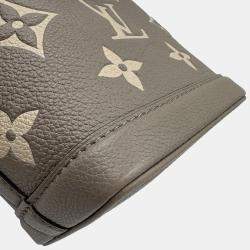 Pre Owned Louis Vuitton Nano Noe Bicolor Monogram Empreinte Shoulder Bag
