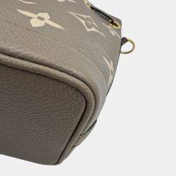 Pre Owned Louis Vuitton Nano Noe Bicolor Monogram Empreinte Shoulder Bag