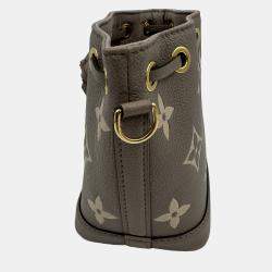 Pre Owned Louis Vuitton Nano Noe Bicolor Monogram Empreinte Shoulder Bag