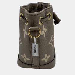 Pre Owned Louis Vuitton Nano Noe Bicolor Monogram Empreinte Shoulder Bag