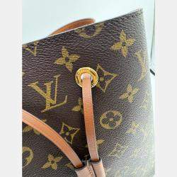 Pre Owned Louis Vuitton Monogram Canvas NeoNoe MM Bag brown