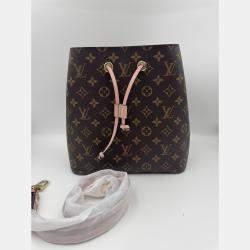 Pre Owned Louis Vuitton Monogram Canvas NeoNoe MM Bag pink
