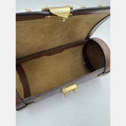 Pre Owned Louis Vuitton Papillon Trunk Brown Monogram Canvas Shoulder Bag