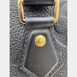 Pre Owned Louis Vuitton Speedy Bandouliere 20 Black Monogram Empreinte Giant Leather Shoulder Bag