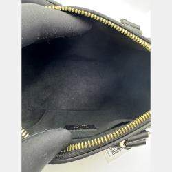 Pre Owned Louis Vuitton Speedy Bandouliere 20 Black Monogram Empreinte Giant Leather Shoulder Bag