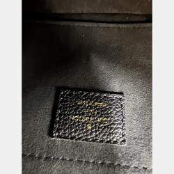 Pre Owned Louis Vuitton Speedy Bandouliere 20 Black Monogram Empreinte Giant Leather Shoulder Bag