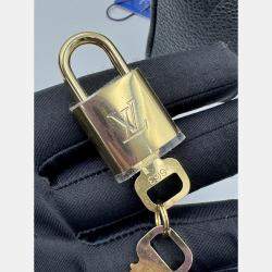 Pre Owned Louis Vuitton Speedy Bandouliere 20 Black Monogram Empreinte Giant Leather Shoulder Bag