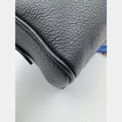 Pre Owned Louis Vuitton Speedy Bandouliere 20 Black Monogram Empreinte Giant Leather Shoulder Bag