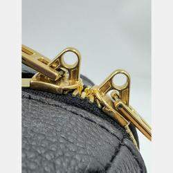 Pre Owned Louis Vuitton Speedy Bandouliere 20 Black Monogram Empreinte Giant Leather Shoulder Bag