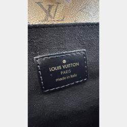 Pre Owned Louis Vuitton Brown Monogram Reverse Canvas Pochette Metis Bag