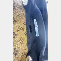 Pre Owned Louis Vuitton Brown Monogram Reverse Canvas Pochette Metis Bag