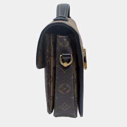 Pre Owned Louis Vuitton Brown Monogram Reverse Canvas Pochette Metis Bag
