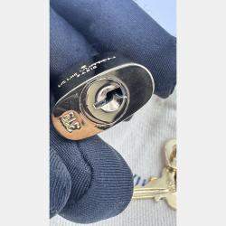 Pre Owned Louis Vuitton Speedy Bandouliere 20 Beige Monogram Canvas Top Handle Bag