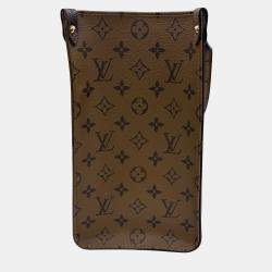 Pre Owned Louis Vuitton Brown Monogram Giant Reverse Canvas Onthego MM Bag