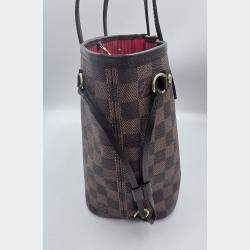 Pre Owned Louis Vuitton Damier Ebene Canvas Neverfull PM Bag