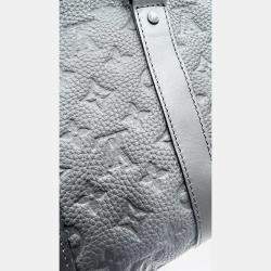 Pre Owned Louis Black Vuitton Monogram Taurillon Keepall Bandouliere 35 Bag