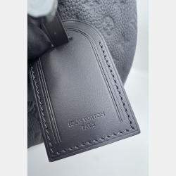 Pre Owned Louis Black Vuitton Monogram Taurillon Keepall Bandouliere 35 Bag