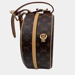 Pre Owned Louis Vuitton Petite Boite Chapeau Brown Monogram Canvas Crossbody Bag