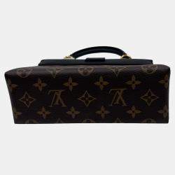 Pre Owned Louis Vuitton Black/Brown Monogram Canvas and Leather Locky BB Bag