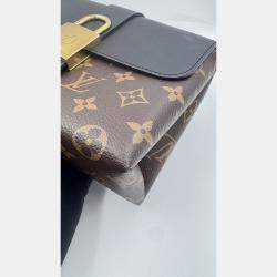 Pre Owned Louis Vuitton Black/Brown Monogram Canvas and Leather Locky BB Bag