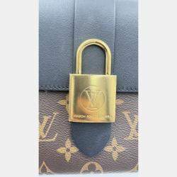 Pre Owned Louis Vuitton Black/Brown Monogram Canvas and Leather Locky BB Bag