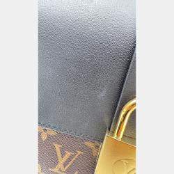 Pre Owned Louis Vuitton Black/Brown Monogram Canvas and Leather Locky BB Bag
