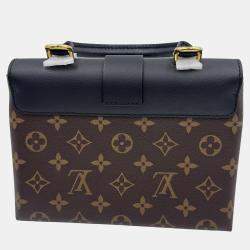 Pre Owned Louis Vuitton Black/Brown Monogram Canvas and Leather Locky BB Bag