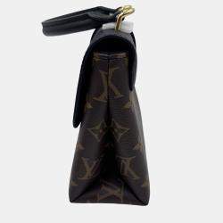 Pre Owned Louis Vuitton Black/Brown Monogram Canvas and Leather Locky BB Bag