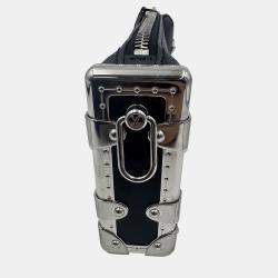 Pre Owned Louis Vuitton Blossom PM grey Monogram Mahina Leather Shoulder Bag