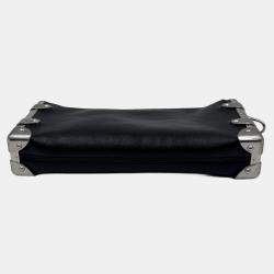 Pre Owned Louis Vuitton Blossom PM grey Monogram Mahina Leather Shoulder Bag