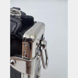 Pre Owned Louis Vuitton Blossom PM grey Monogram Mahina Leather Shoulder Bag