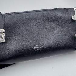 Pre Owned Louis Vuitton Blossom PM grey Monogram Mahina Leather Shoulder Bag