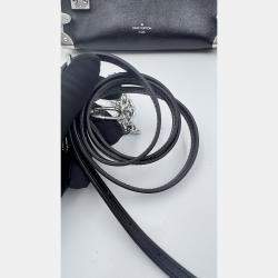 Pre Owned Louis Vuitton Blossom PM grey Monogram Mahina Leather Shoulder Bag