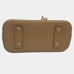 Pre Owned Louis Vuitton Alma BB LV x  Takashi Murakami Brown Canvas Crossbody Handbag