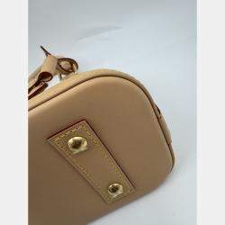 Pre Owned Louis Vuitton Alma BB LV x  Takashi Murakami Brown Canvas Crossbody Handbag