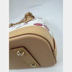 Pre Owned Louis Vuitton Alma BB LV x  Takashi Murakami Brown Canvas Crossbody Handbag