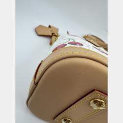 Pre Owned Louis Vuitton Alma BB LV x  Takashi Murakami Brown Canvas Crossbody Handbag