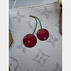Pre Owned Louis Vuitton Alma BB LV x  Takashi Murakami Brown Canvas Crossbody Handbag