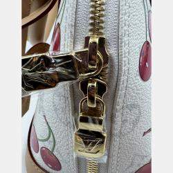 Pre Owned Louis Vuitton Alma BB LV x  Takashi Murakami Brown Canvas Crossbody Handbag