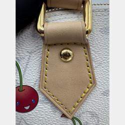 Pre Owned Louis Vuitton Alma BB LV x  Takashi Murakami Brown Canvas Crossbody Handbag